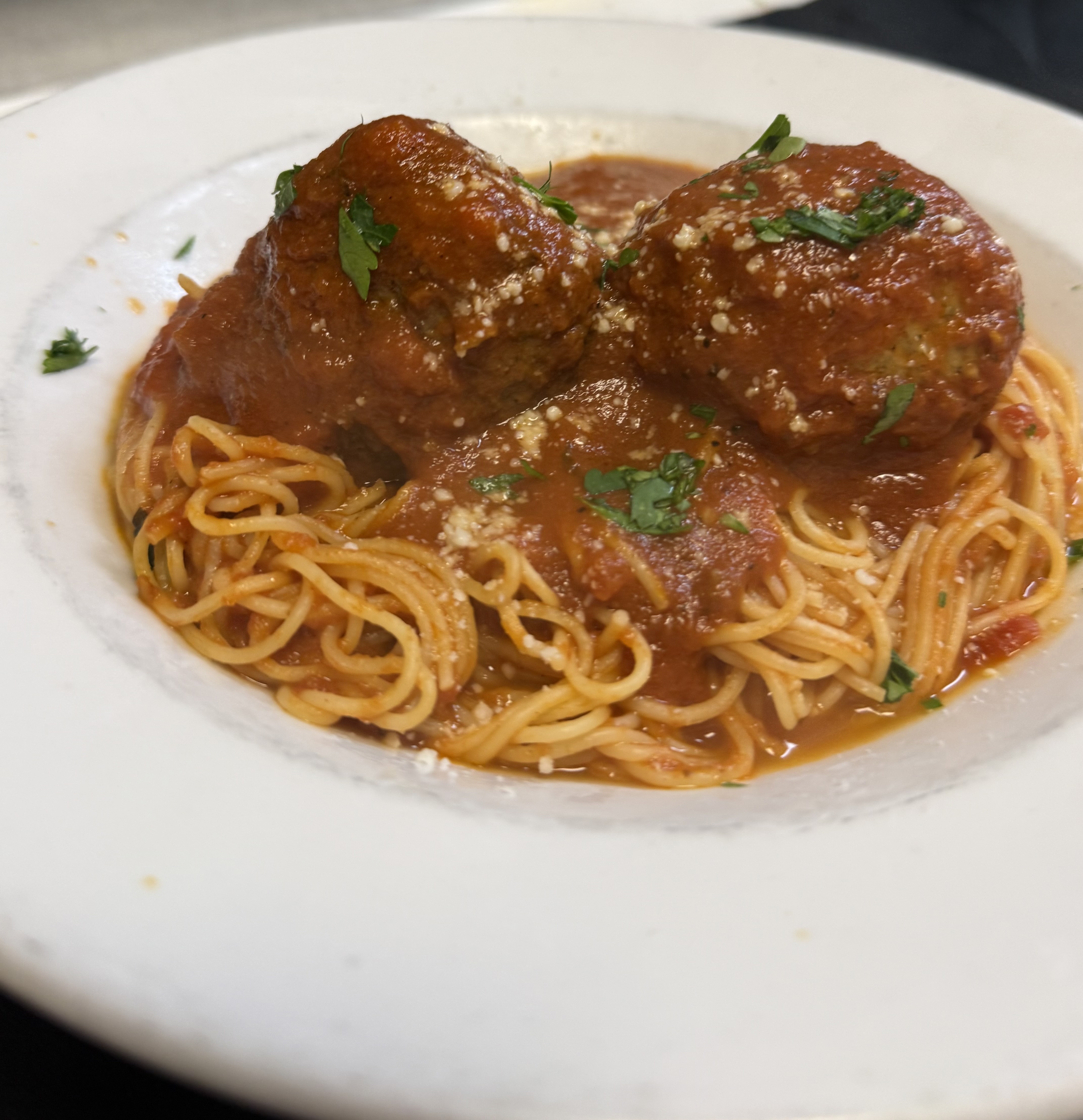 Pasta dish at Little Guys Pizza